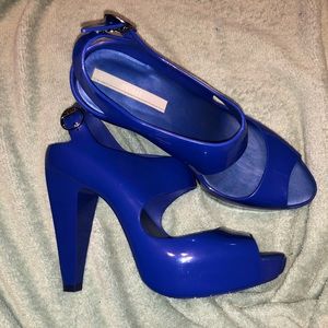 Melissa blue heels sz 7 38